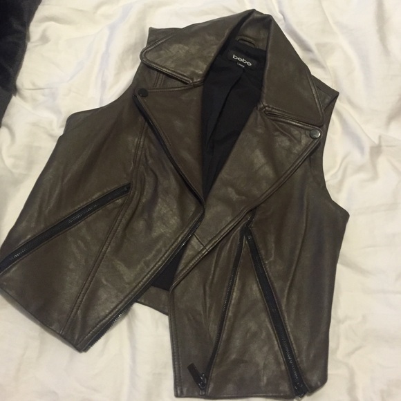 Bebe Moto Brown Vest