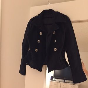 Black pea coat
