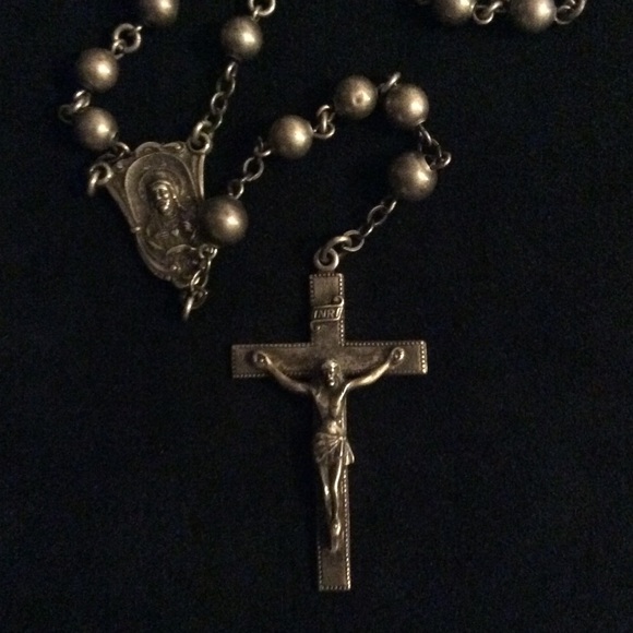Jewelry Antique Creed Chapel All Sterling Silver Rosary Poshmark