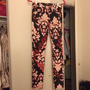 Printed bebe jeans