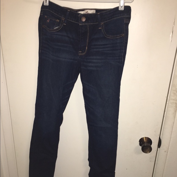Dark Blue Straight Leg Hollister Jeans 5R
