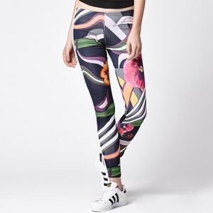 Bright Floral Adidas Leggings