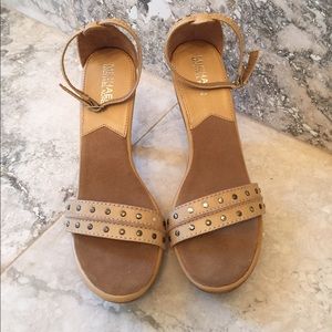 Michael Kors Leather Platform Sandal 8