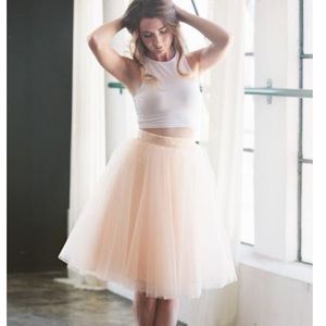 Tulle skirt blush