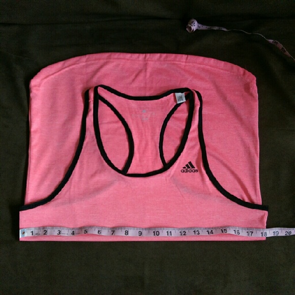 Adidas racerback pink tank top. Climalite, M