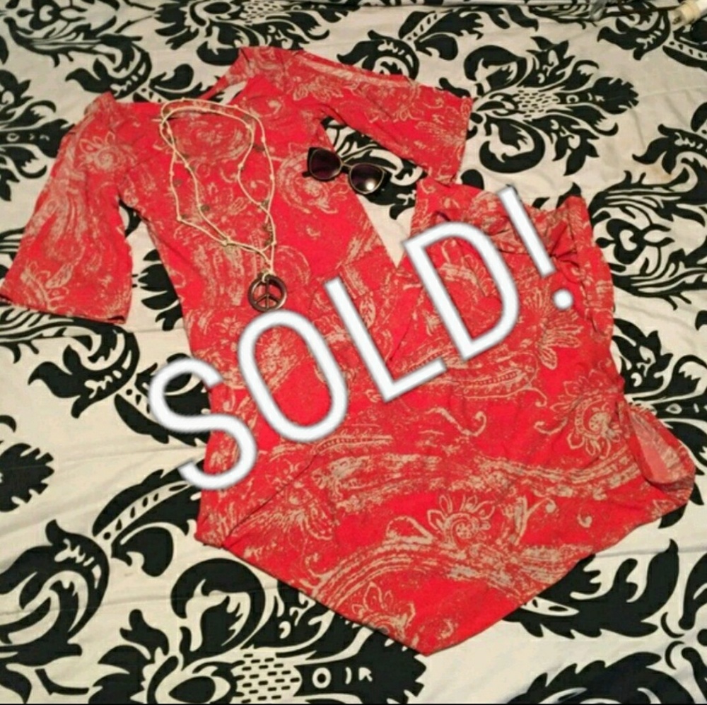 Sexy Orange & White Romper