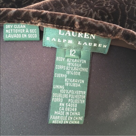 48HOUR SALE 🎀Ralph Lauren Velvet Skirt🎀 - Picture 4 of 4