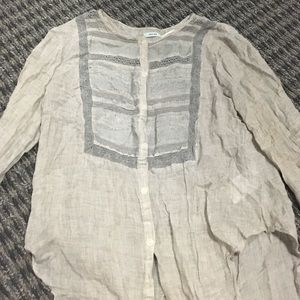 Long sleeve decorative lace top