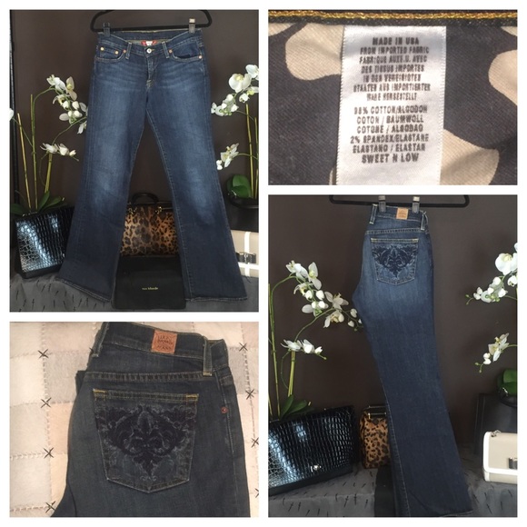 "SWEET N LOW" DENIM CROP JEANS 31.5” inseam - Picture 3 of 5