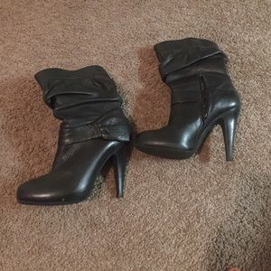 Leather calf boots
