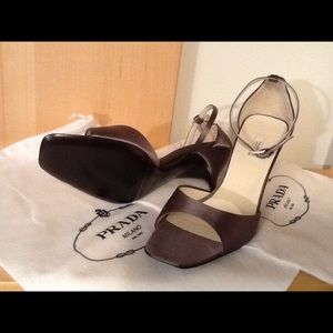 Prada open toe shoes