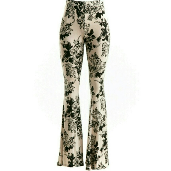 Vintage Floral Palazzo Pants - Picture 4 of 4