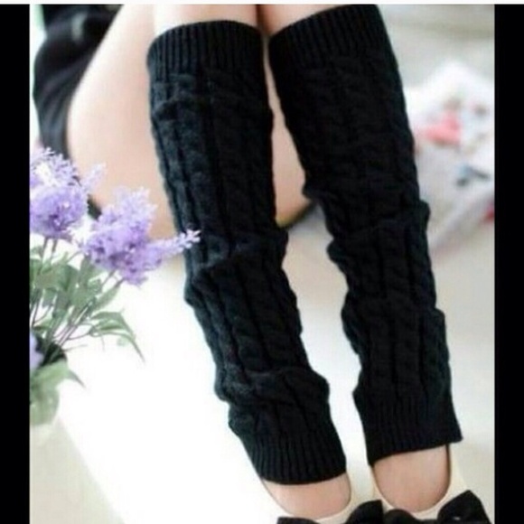 🎃 Last 1 ⭐black ONLY thick high leg warmers - Picture 3 of 3