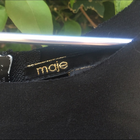 Maje Black Bodycon Dress Small - Picture 2 of 2