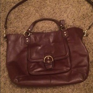 Maroon Coach Satchel