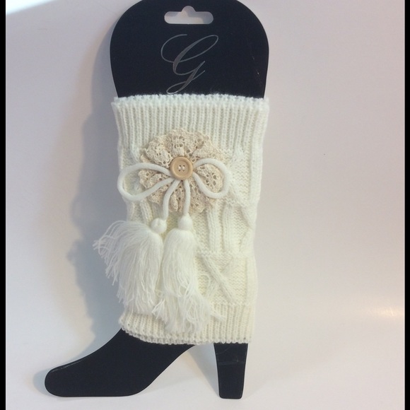 Off White Boot Cuff - Picture 2 of 3