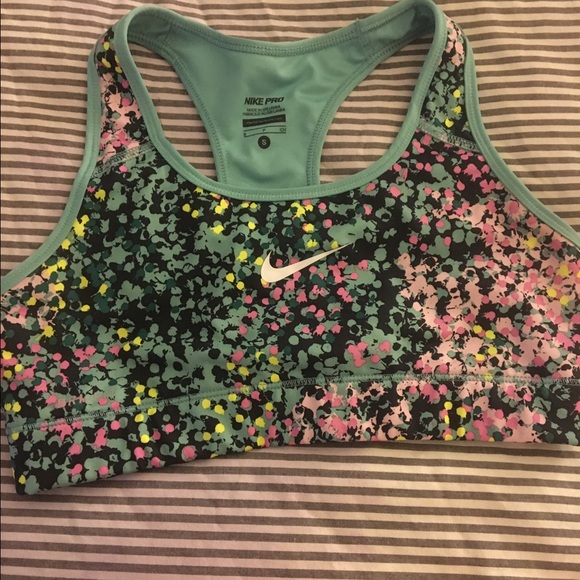 Speckled Nike sports bra