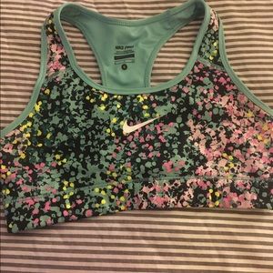 Speckled Nike sports bra