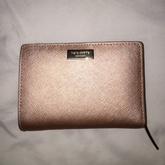 Kate spade rose leather wallet