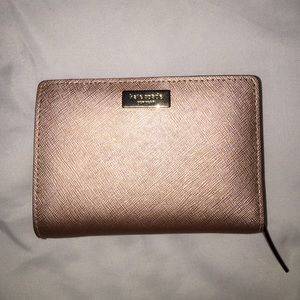 Kate spade rose leather wallet