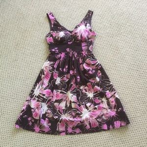 V neck sleeveless dress