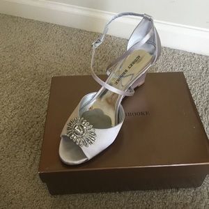 Audrey Brooke Silver Blair Wedges