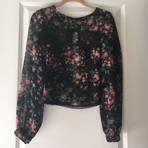 Floral/lace blouse