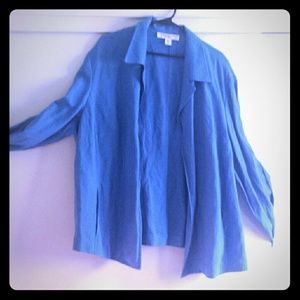 Josephine Chaus Blazer Blue Linen 20