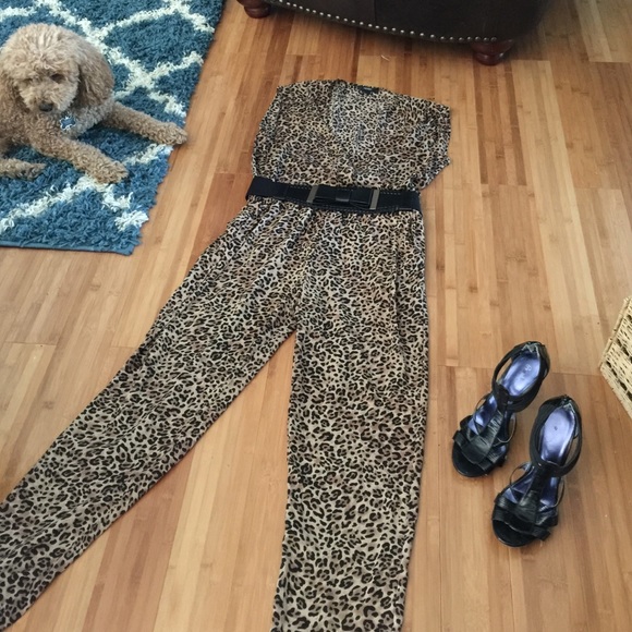 Leopard Print Romper - image 2