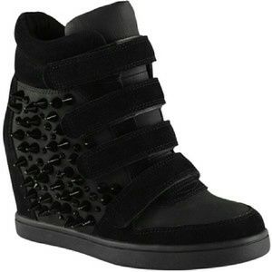 Black Sneaker Wedge