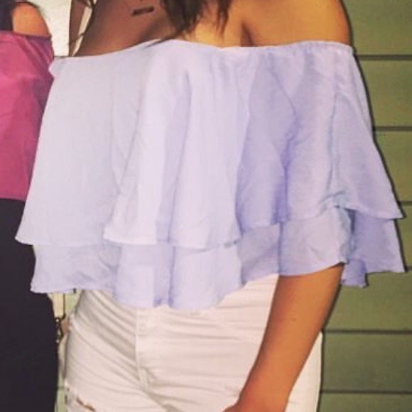 Strapless crop top