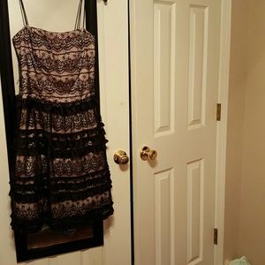 Adorable little black and pink dress