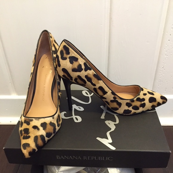 Leopard Print Calf Skin Pumps