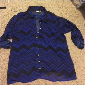 2 Chevron Blouse 1 Cato