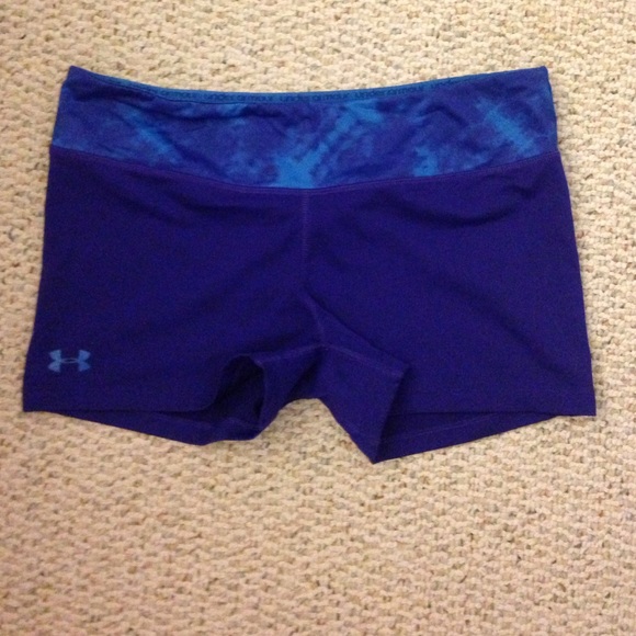 Purple Under Armour Compression Shorts