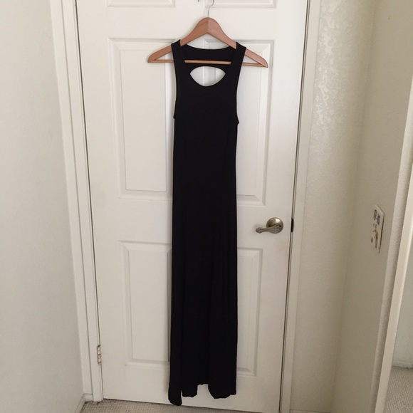 Black maxi dress