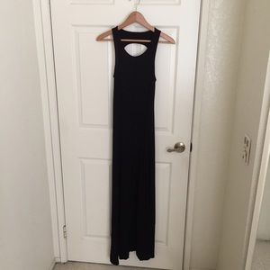 Black maxi dress