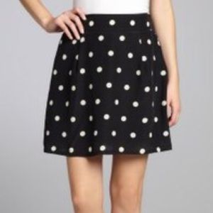 Black and white polka dot circle skirt