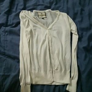 Simple white cardigan