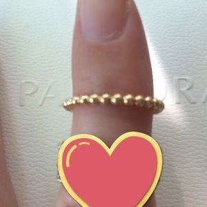 Pandora gold bubble ring size 55 or 7 1/4