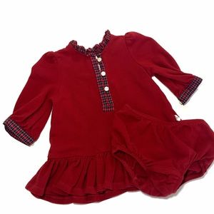 Seasonal Red Plaid Two piece set