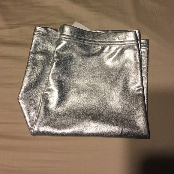 Silver metallic American apparel short - Picture 3 of 4