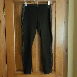 J. Crew legging with leather inserts