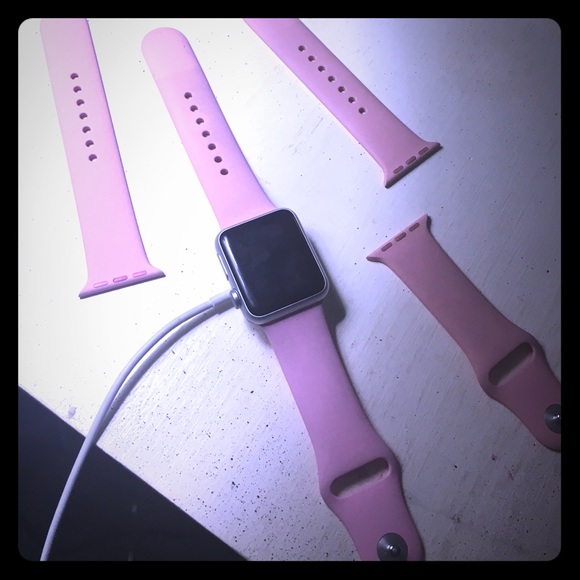Silver Apple Watch Sport 38mm with AppleCare +