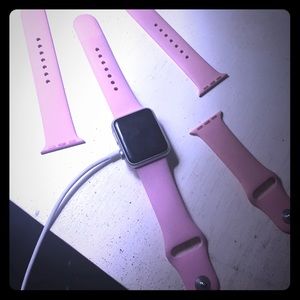 Silver Apple Watch Sport 38mm with AppleCare +