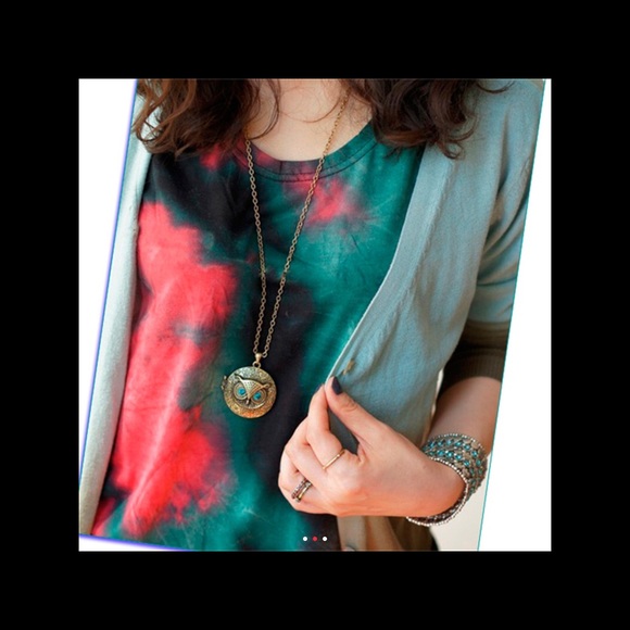 Fashion Retro Chic Owl Bronze Pendant Necklace - Picture 3 of 4