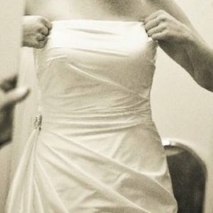 Ivory Silk Taffeta wedding gown