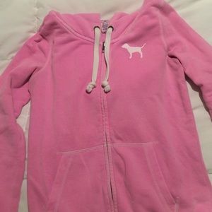 PINK zip up hoodie