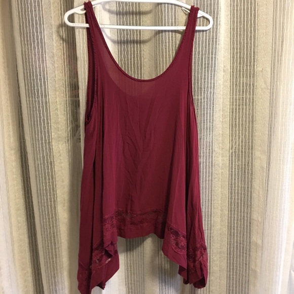 Maroon Free People Top