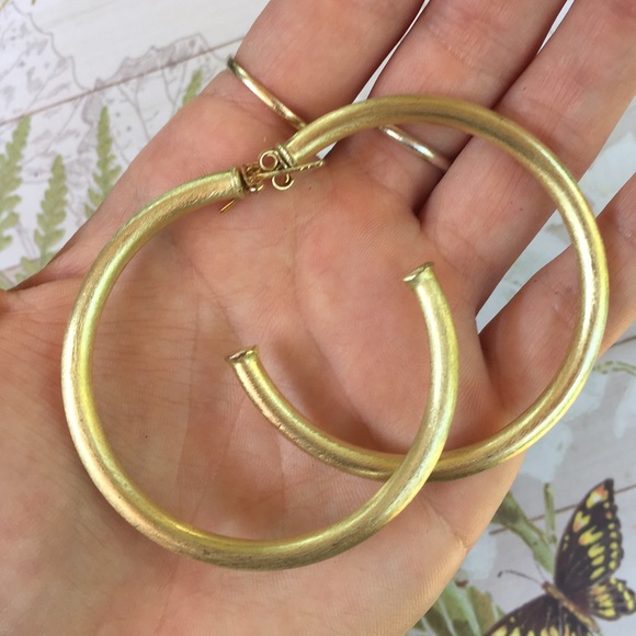 *Sold on Merc* Gold Sheila Fajl Hoops - Picture 3 of 3